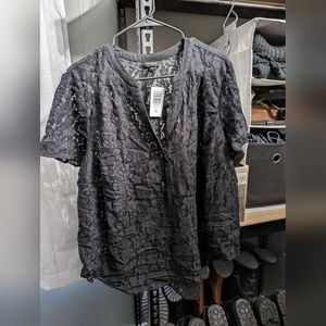 LAST CHANCE Harper Lace Short Sleeve Blouse Torrid 2X